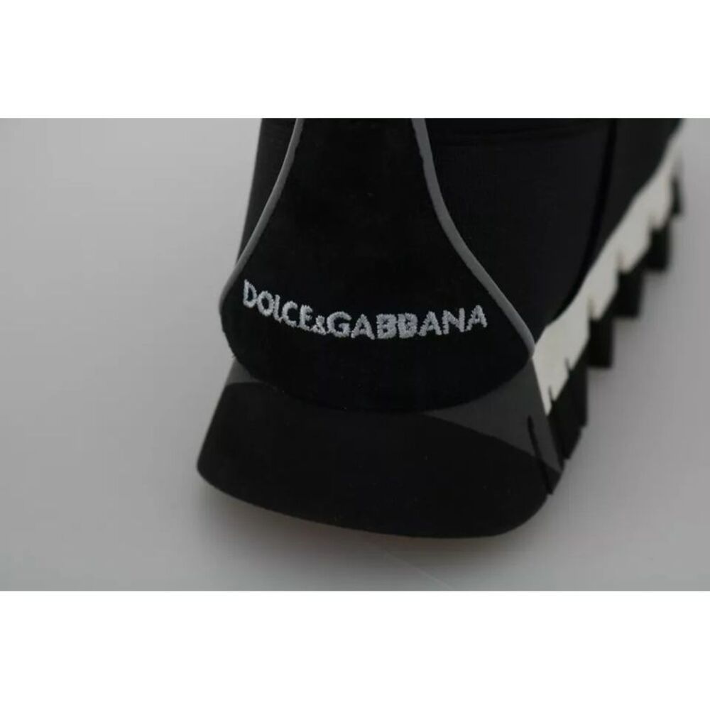 Dolce & Gabbana Black Shark Neoprene Stretch Sneakers Women's Shoes - Picture 5 of 6